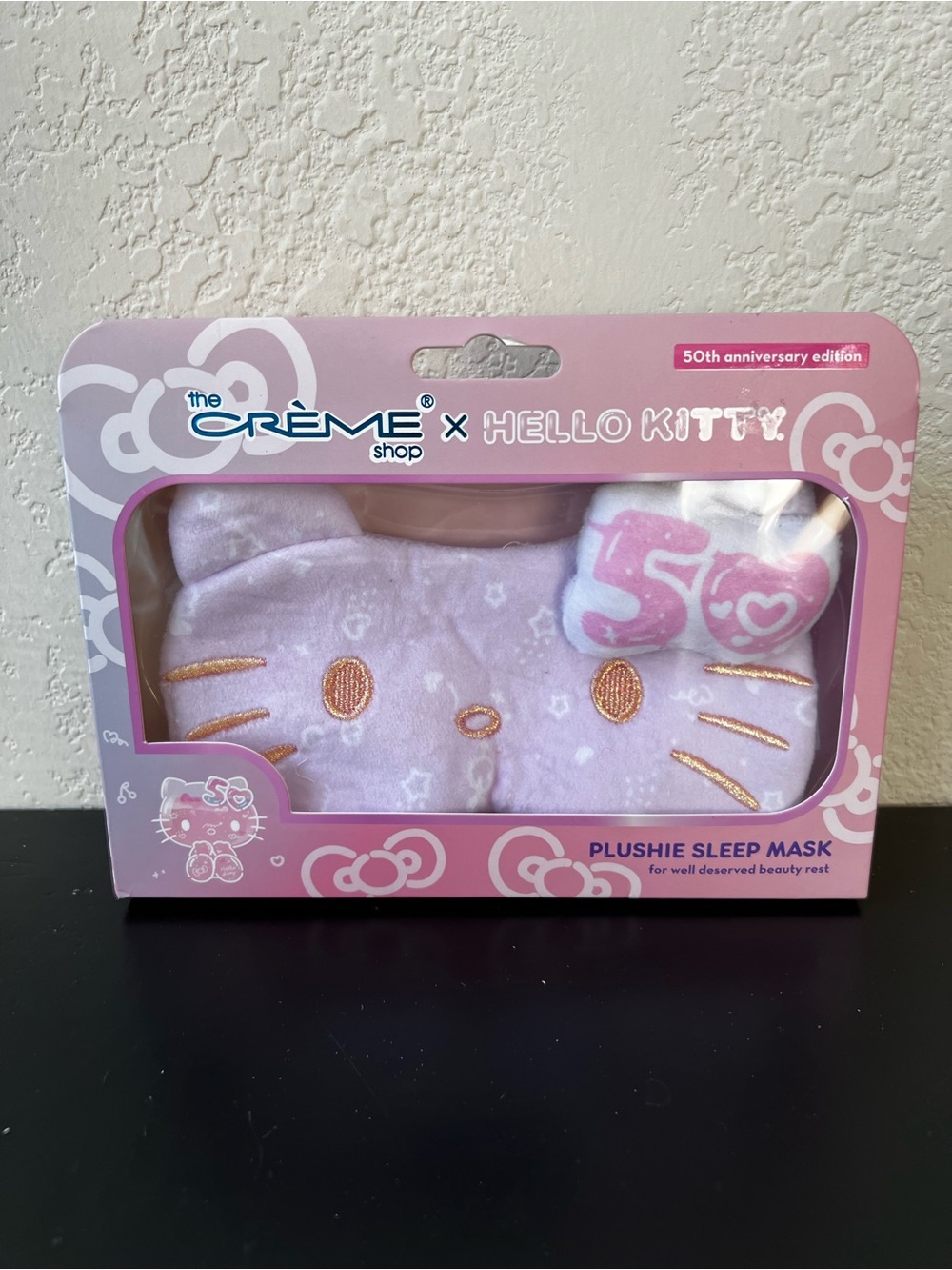 The Crème Shop x Hello Kitty 50th Anniversary Edition Plushie Sleep Mask NWT